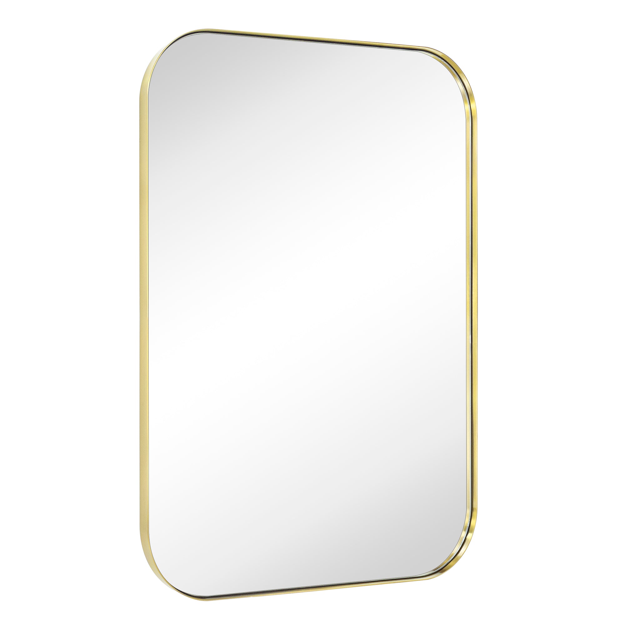 Rectangular Stainless Steel Framed Wall Mounted Bathroom Vanity Mirror