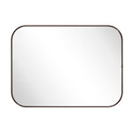 Rounded Rectangular Framed Wall Mounted Bathroom Vanity Mirror