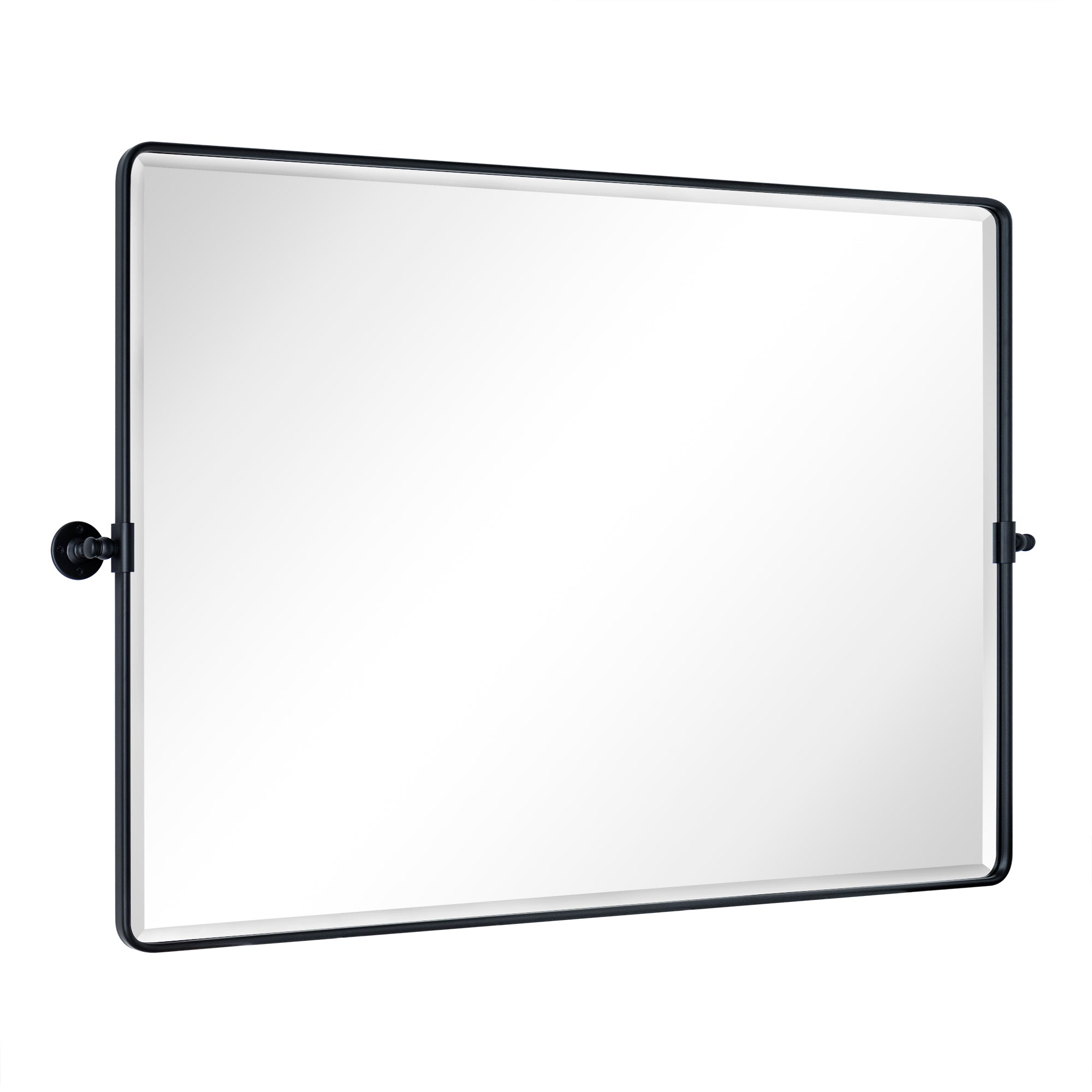 Rectangular Metal Framed Pivot Wall Mounted Bathroom Vanity Mirror