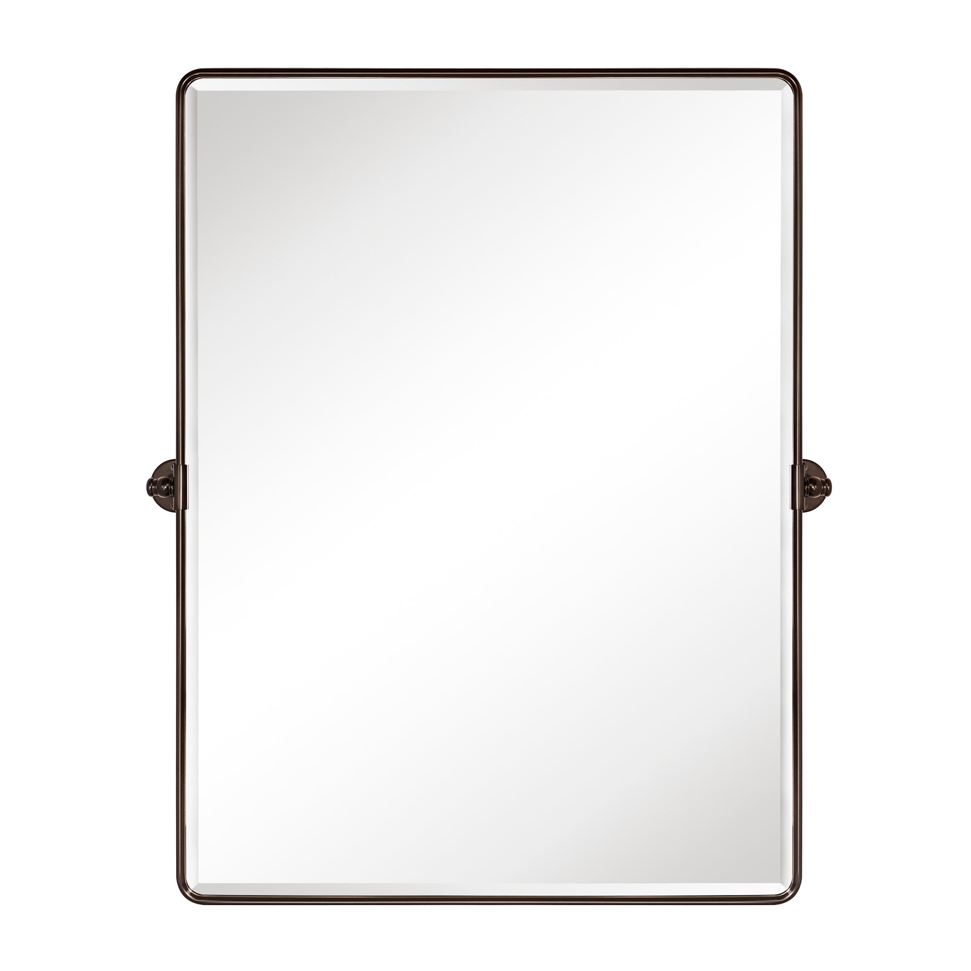 Rectangular Metal Framed Wall Mounted Bathroom Vanity Mirror