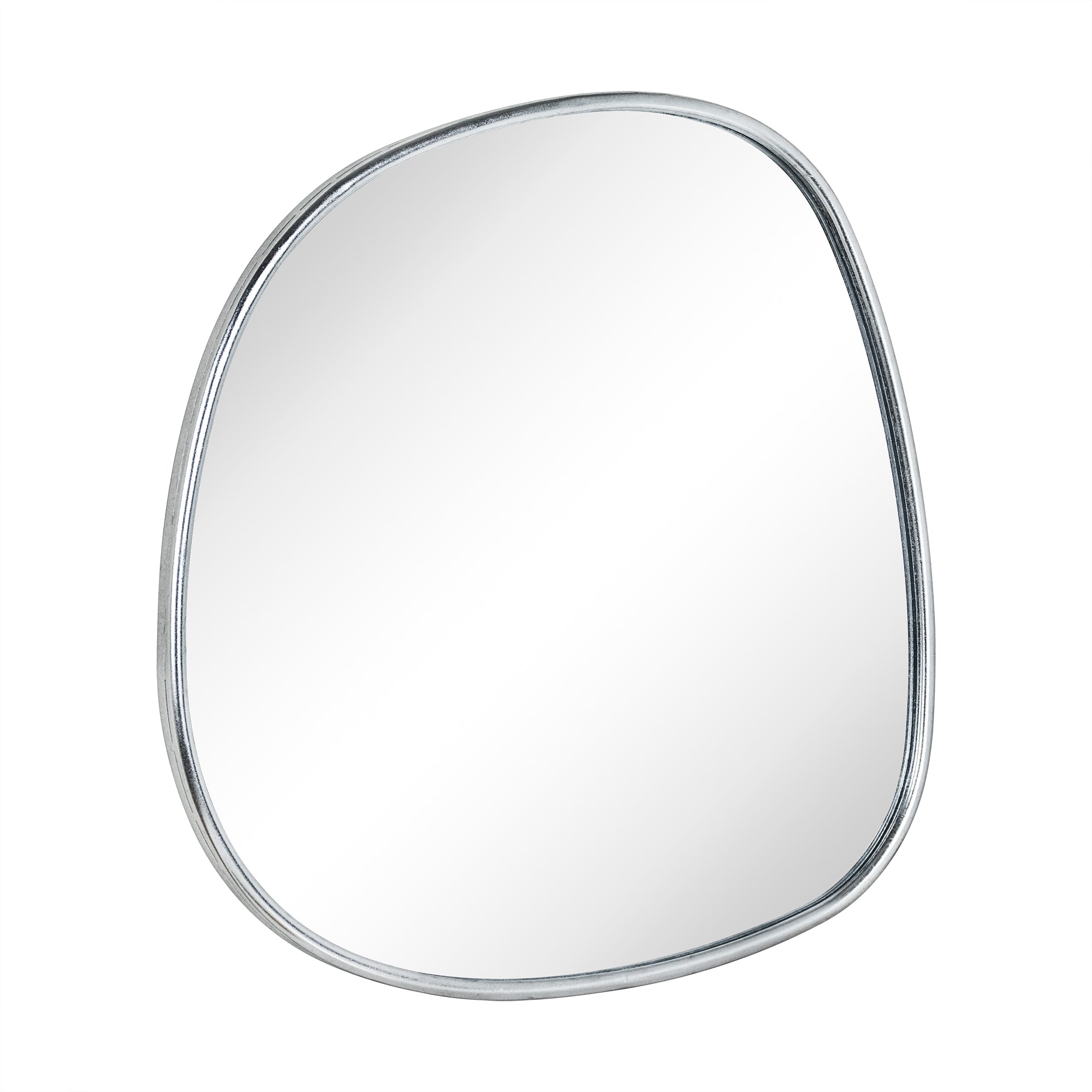 TEHOME Asymmetrical Irregular Shaped Mirror Antiqued Gold Asymmetrical Accent Mirror Irregular Bathroom Wall Mirror