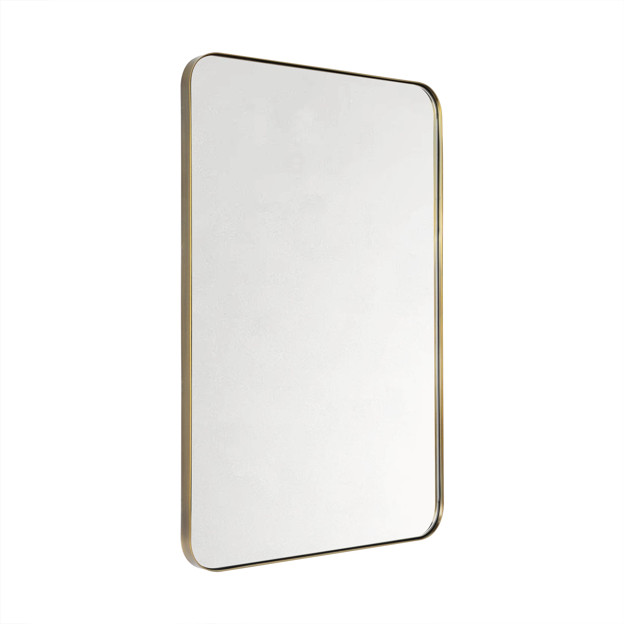 Kengston Rectangular Stainless Steel Metal Framed Wall Mounted Bathroom Vanity Mirror