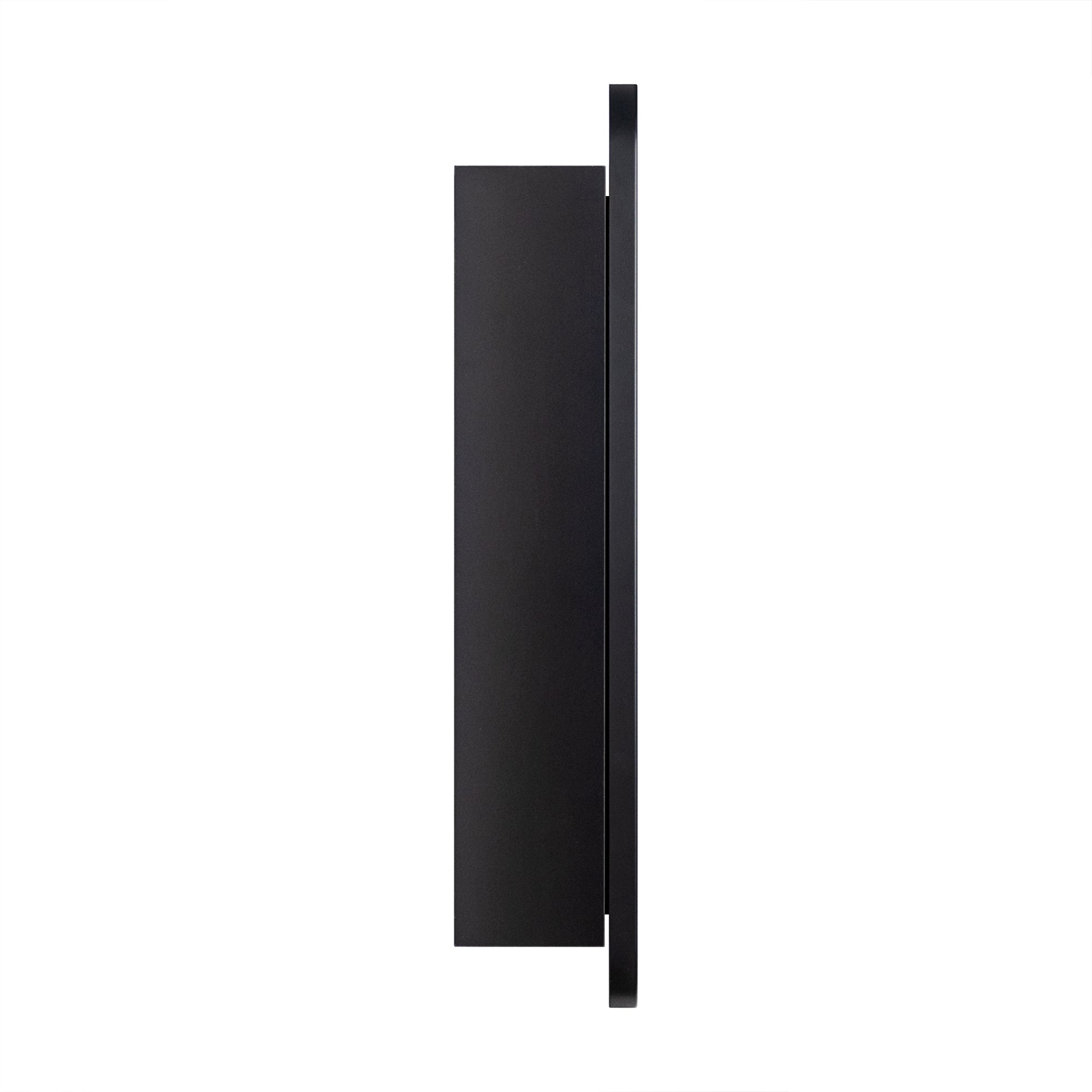 TEHOME Triple Door Bathroom Medicine Cabinet with Mirror,  Black Metal Frame, Soft Close, Adjustable Glass Shelves, Surface & Recessed Wall Mounted, Fully Assembled