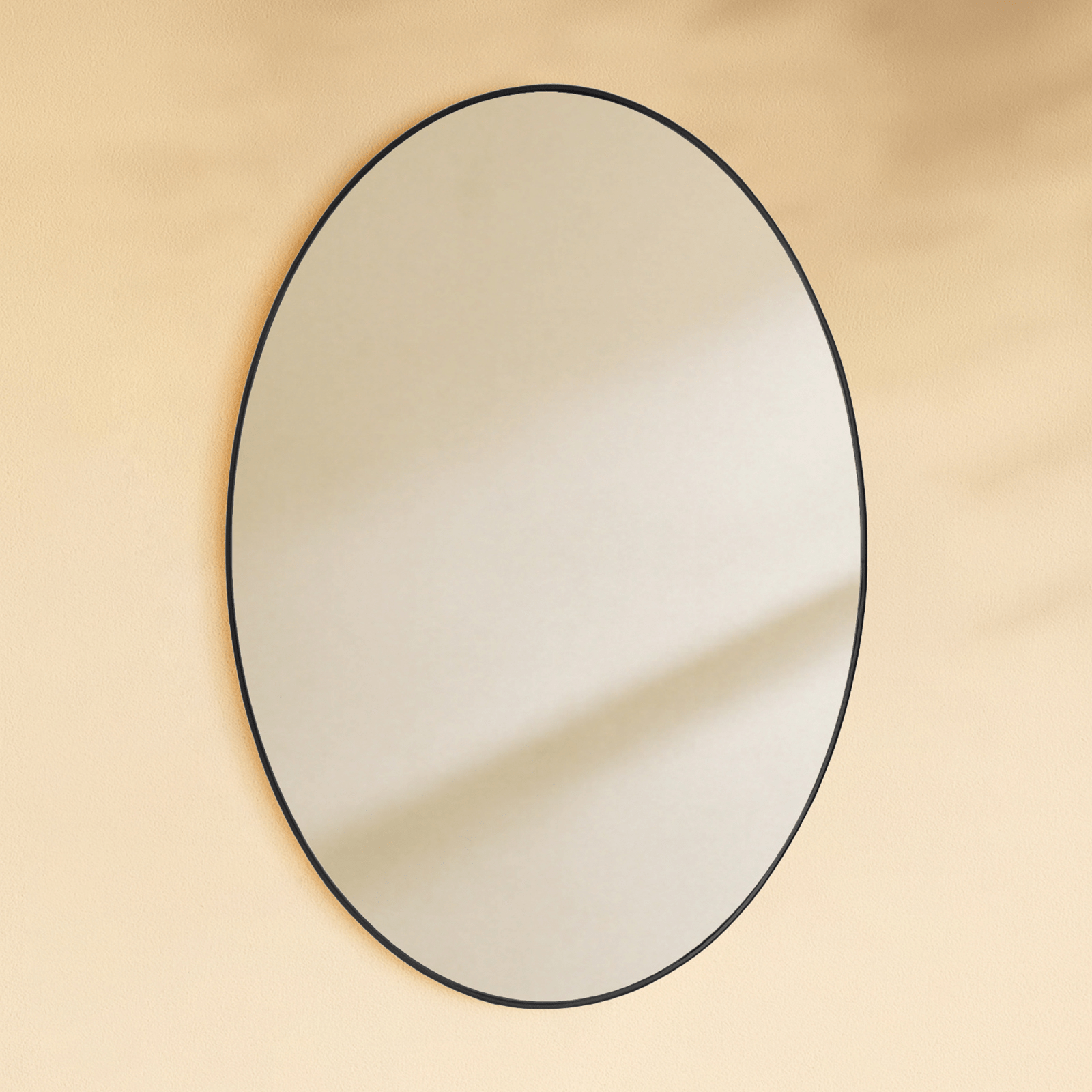 Javell Modern Oval Wall Mirrors GC-0Y007 Brushed Gold 20x30" TEHOME