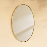 Javell Modern Oval Wall Mirrors GC-0Y007 Brushed Gold 20x30" TEHOME