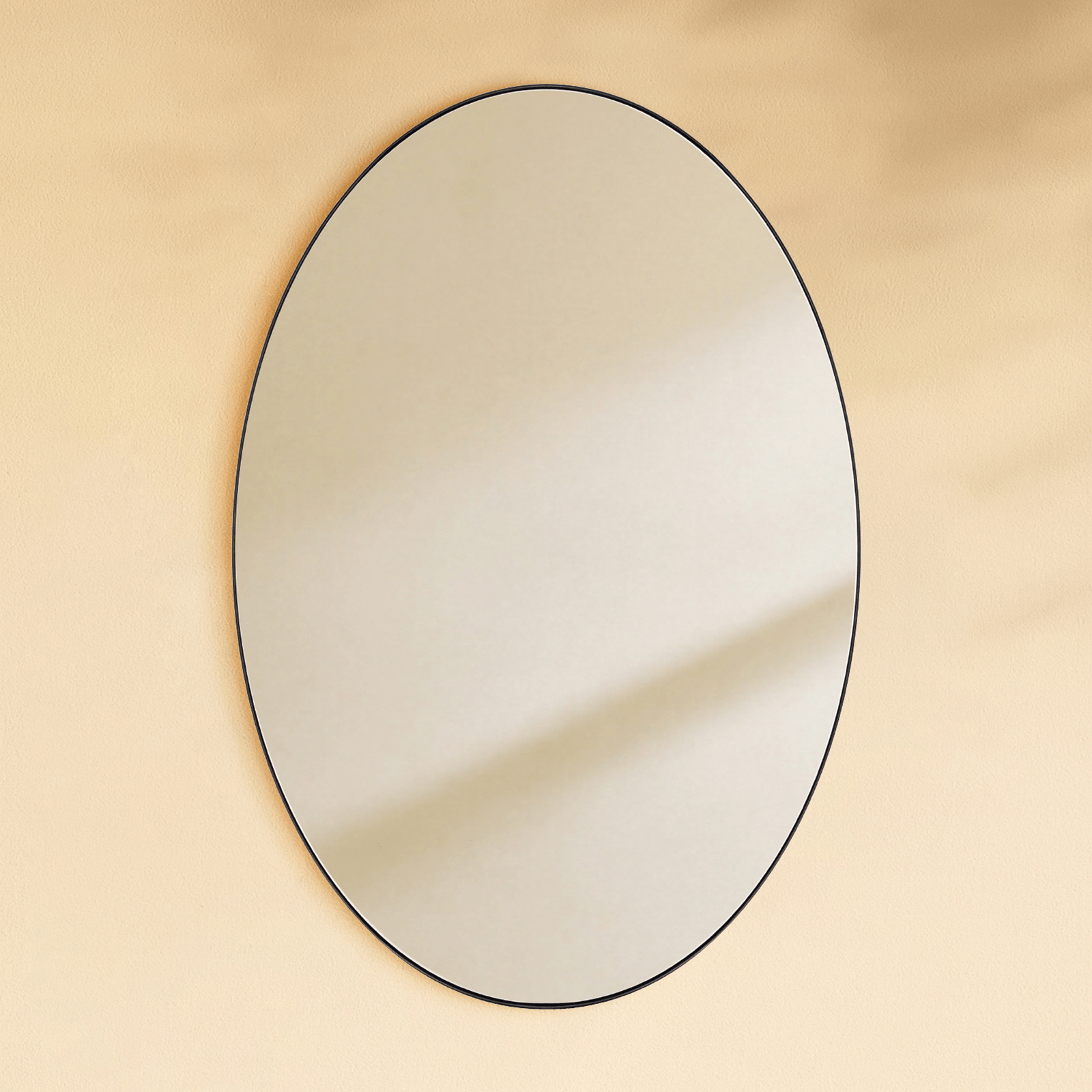 Javell Modern Oval Wall Mirrors GC-0Y007 Brushed Gold 20x30" TEHOME