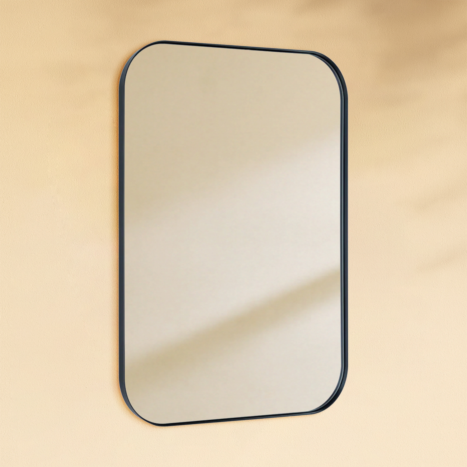 Josilyn Mid-Century Rectangle Wall Mirrors with Rounded Corners