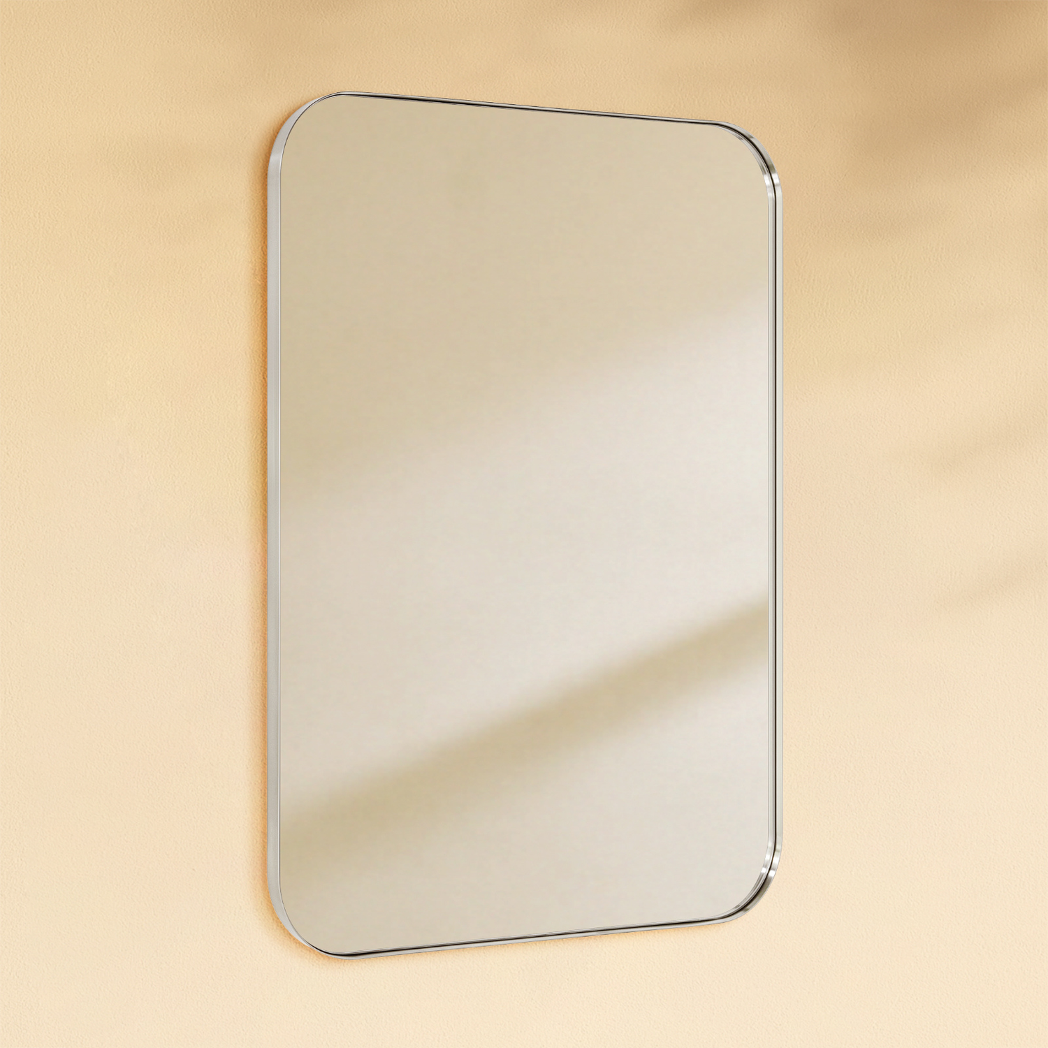 Josilyn Mid-Century Rectangle Wall Mirrors with Rounded Corners