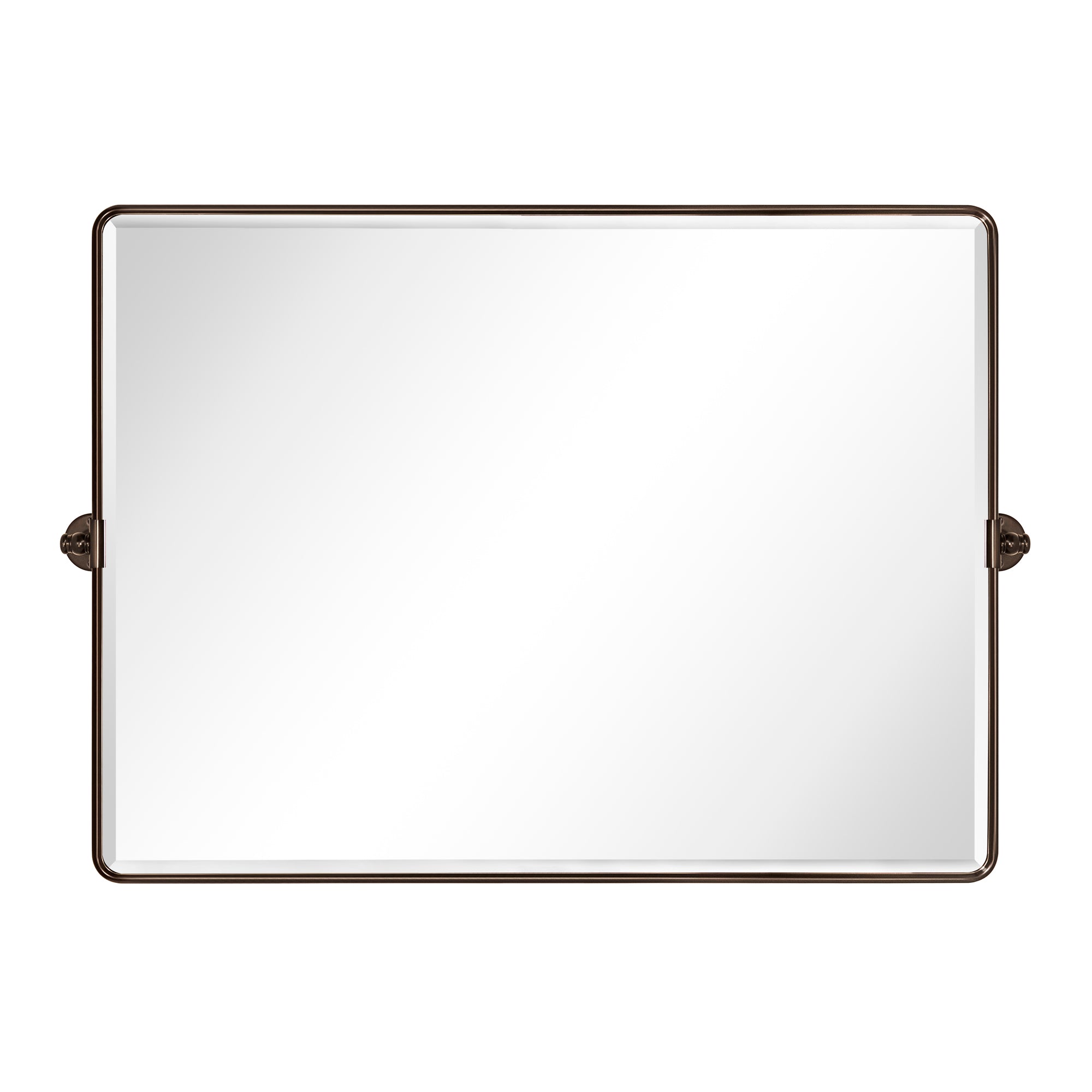 Rectangular Metal Framed Pivot Wall Mounted Bathroom Vanity Mirror