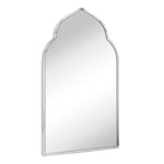 Arched Stainless Steel Metal Framed Wall Mounted Bathroom Vanity Mirror