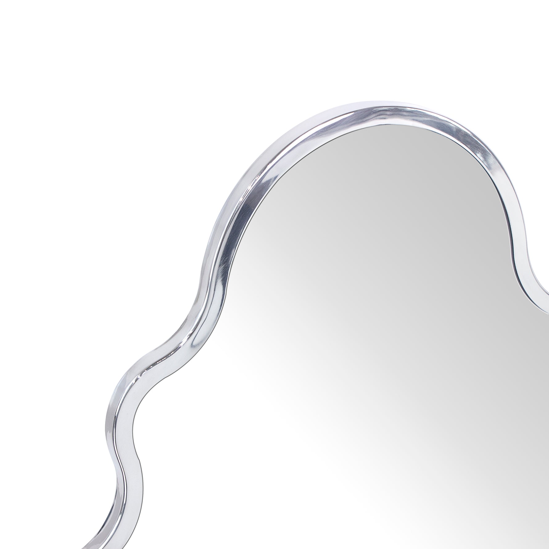 Arched Stainless Steel Metal Framed Wall Mounted Bathroom Vanity Mirror