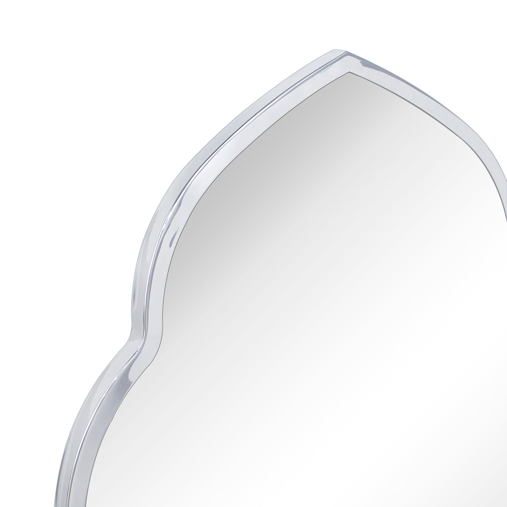 Arched Stainless Steel Metal Framed Wall Mounted Bathroom Vanity Mirror