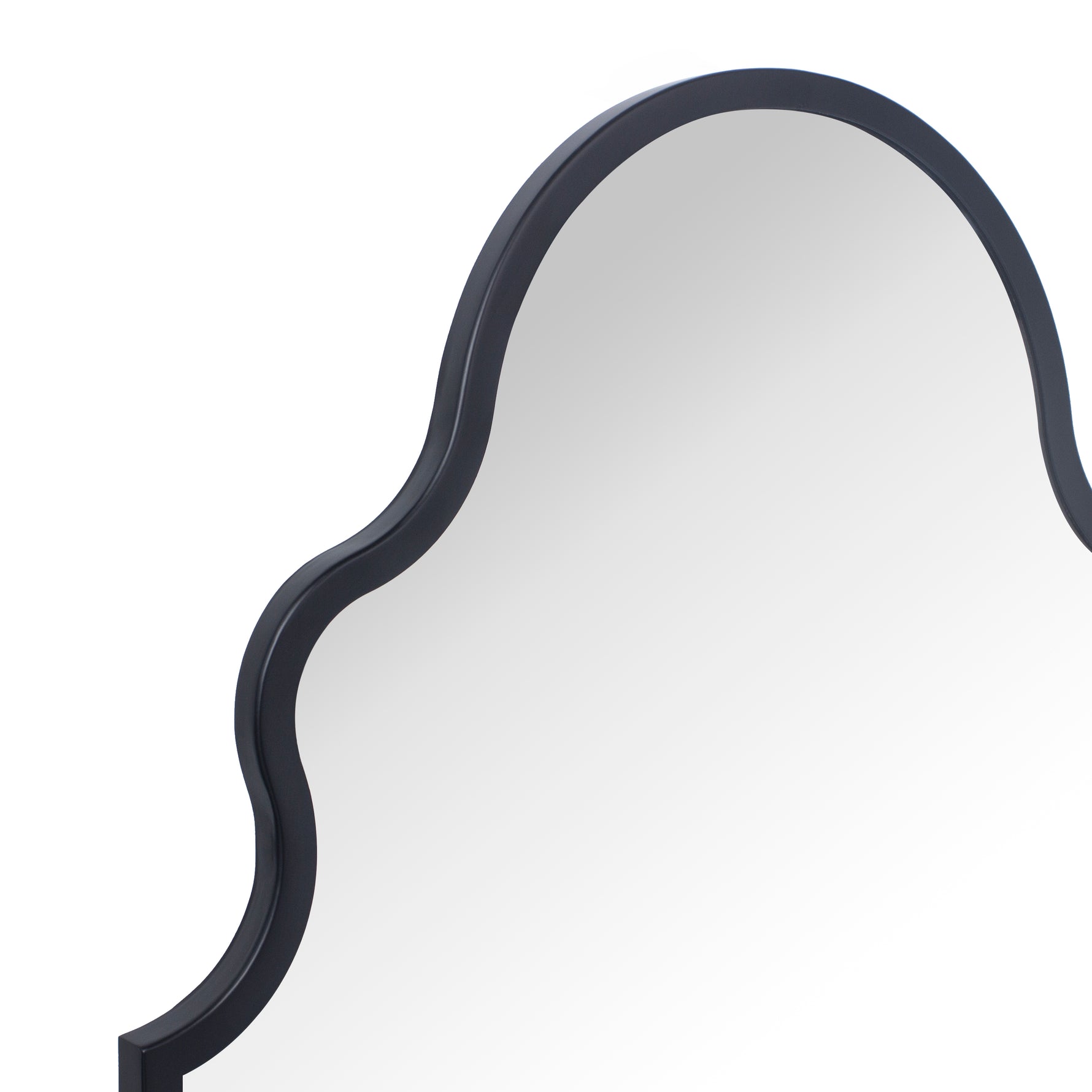 Arched Stainless Steel Metal Framed Wall Mounted Bathroom Vanity Mirror