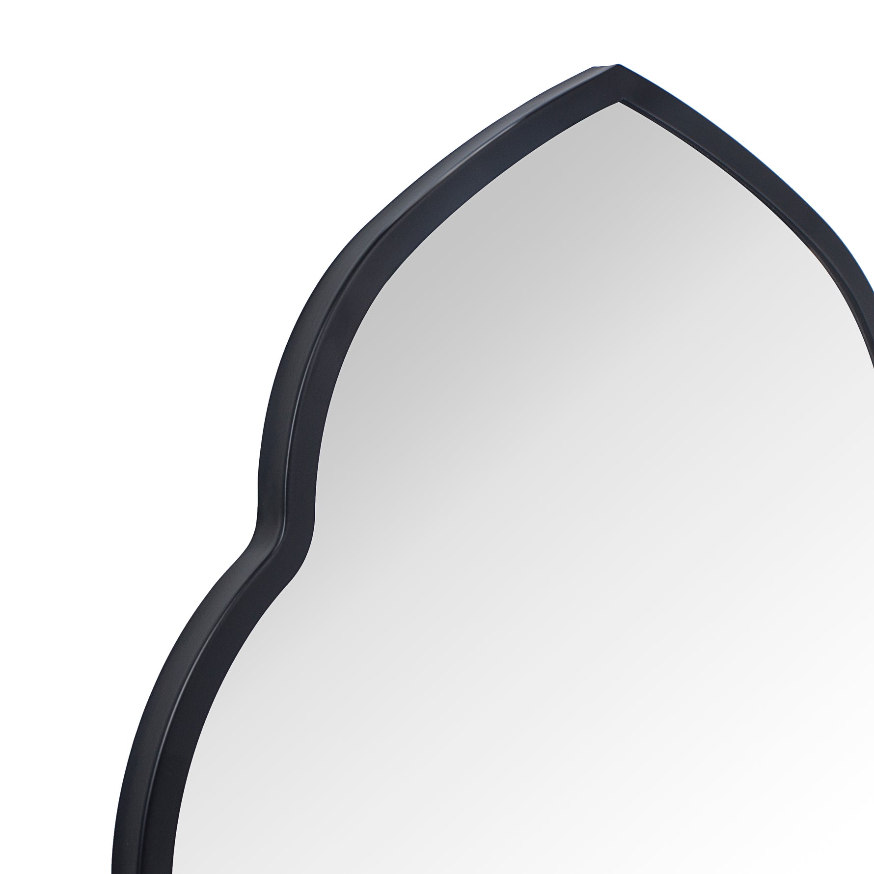 Arched Stainless Steel Metal Framed Wall Mounted Bathroom Vanity Mirror