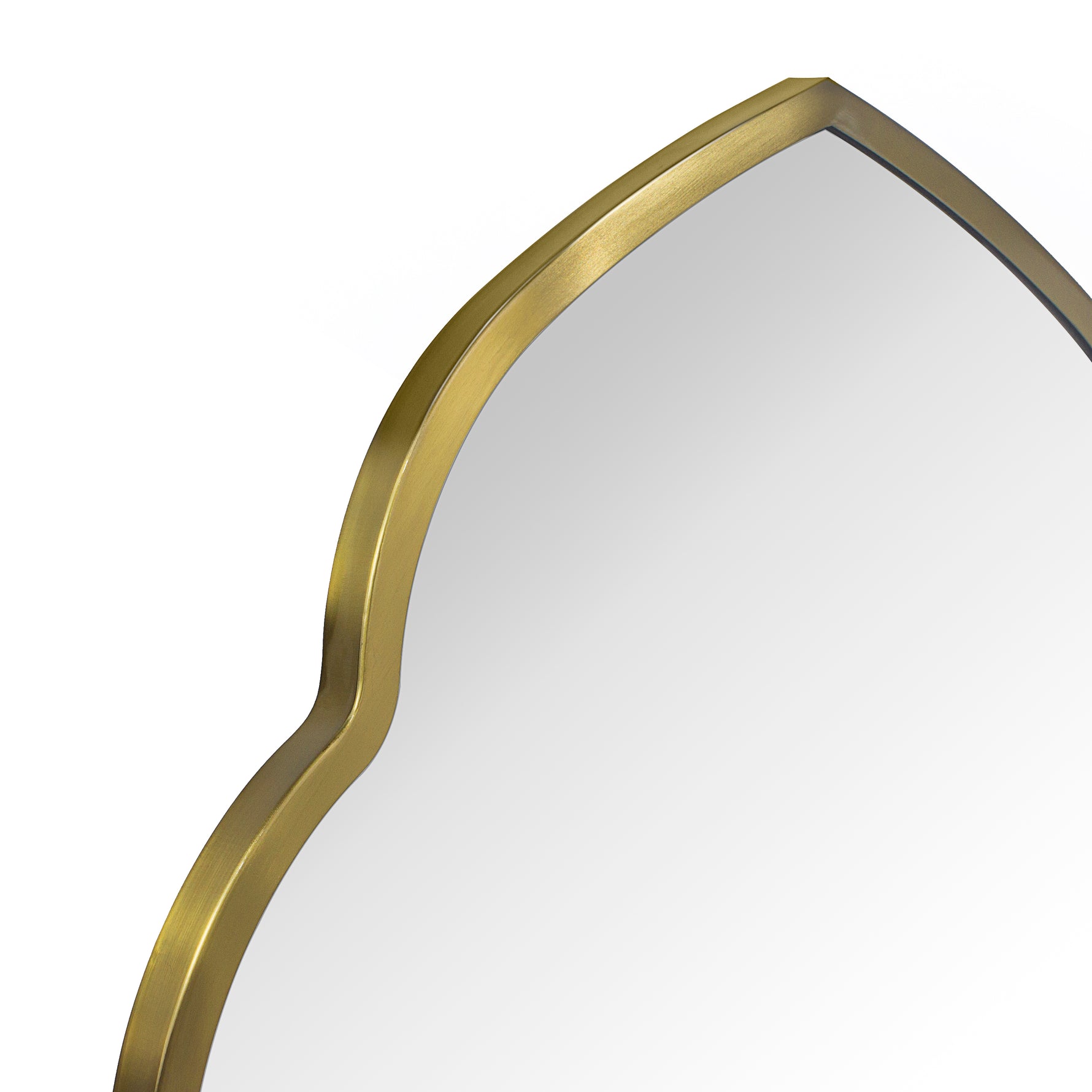 Arched Stainless Steel Metal Framed Wall Mounted Bathroom Vanity Mirror