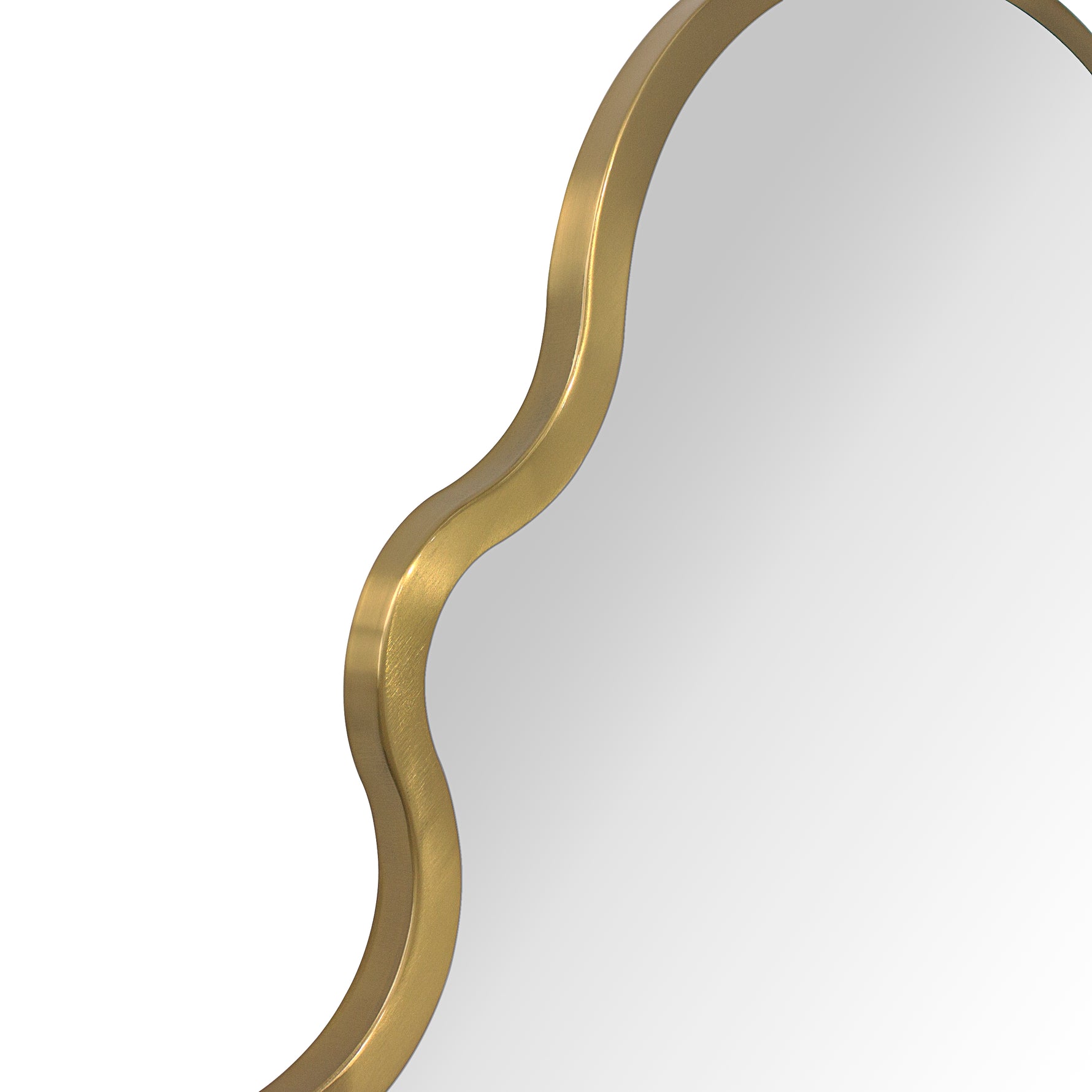 Arched Stainless Steel Metal Framed Wall Mounted Bathroom Vanity Mirror