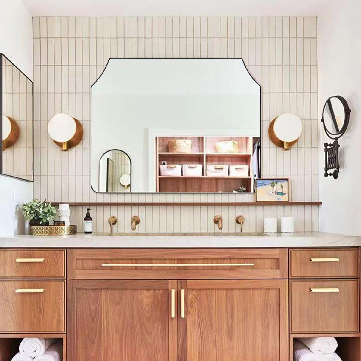 Arch Mantel Bathroom Mirror