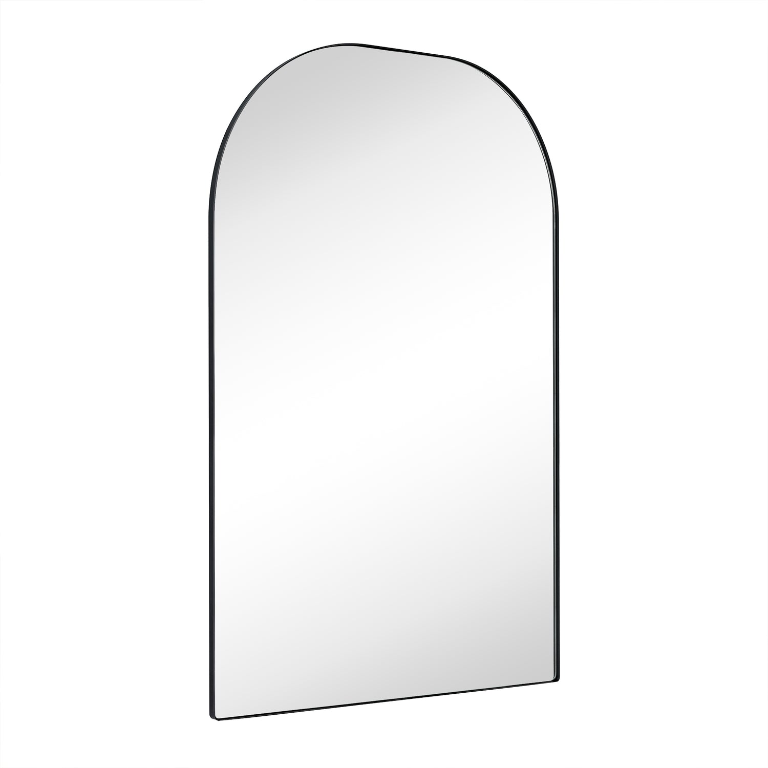 Amell Modern Arch Floor Mirrors,48x72" in Black