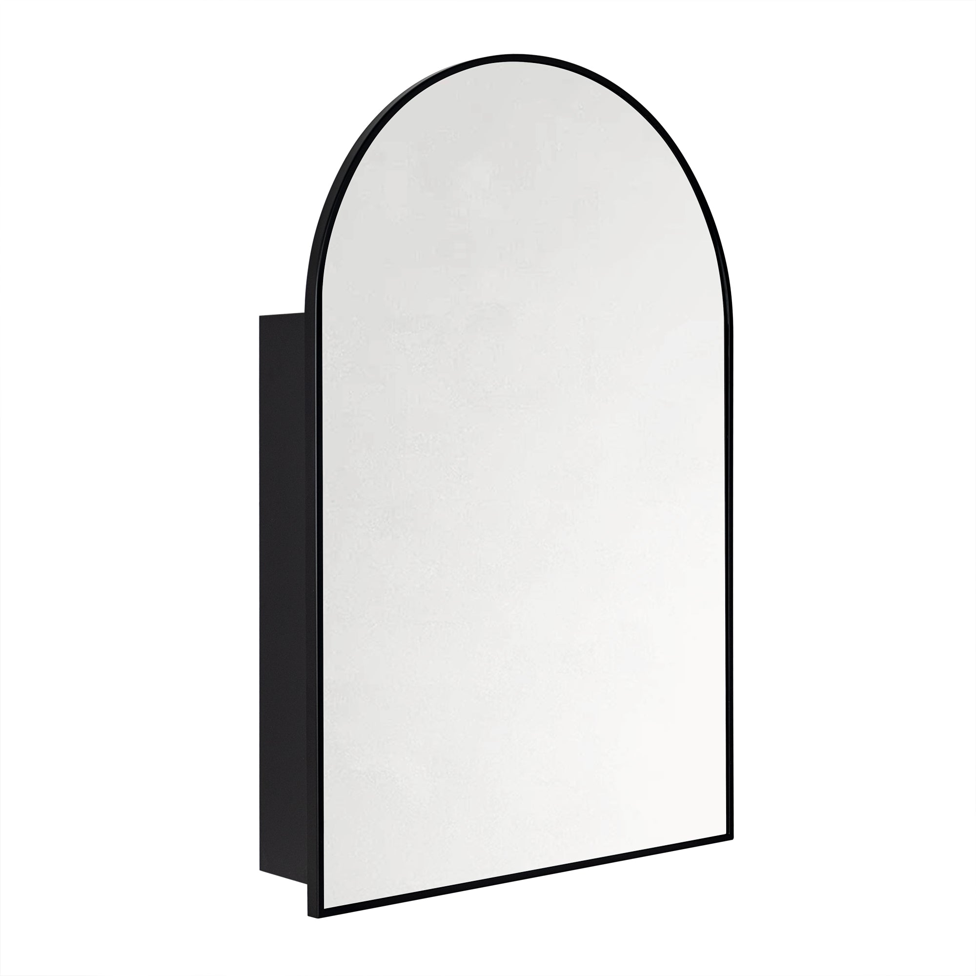 Arched Bathroom Medicine Cabinet with Mirror Recessed and Surface Mount Medicine Cabinet Mirror
