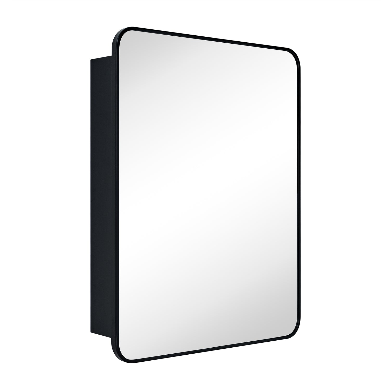 Garnes Modern Rectangle Recessed and Surface Mount Bathroom Medicine Cabinet with Mirrors
