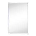 Surface Mount Rectangular Metal Framed Bathroom Medicine Cabinet with Mirror