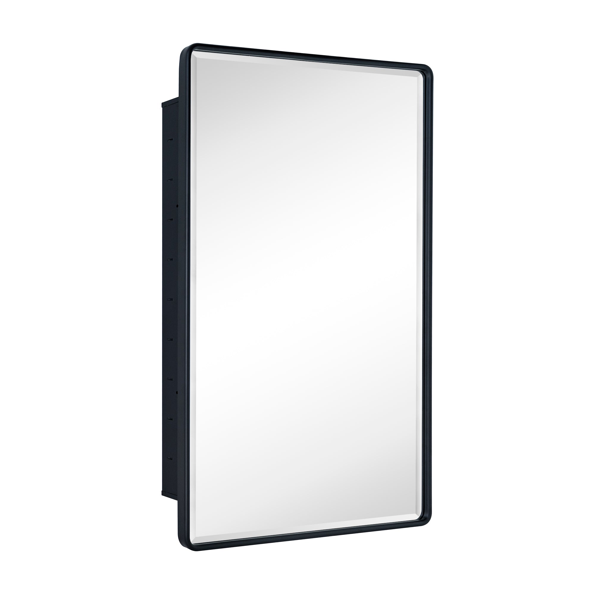 Recessed Rectangular Metal Framed Bathroom Medicine Cabinets with Mirror