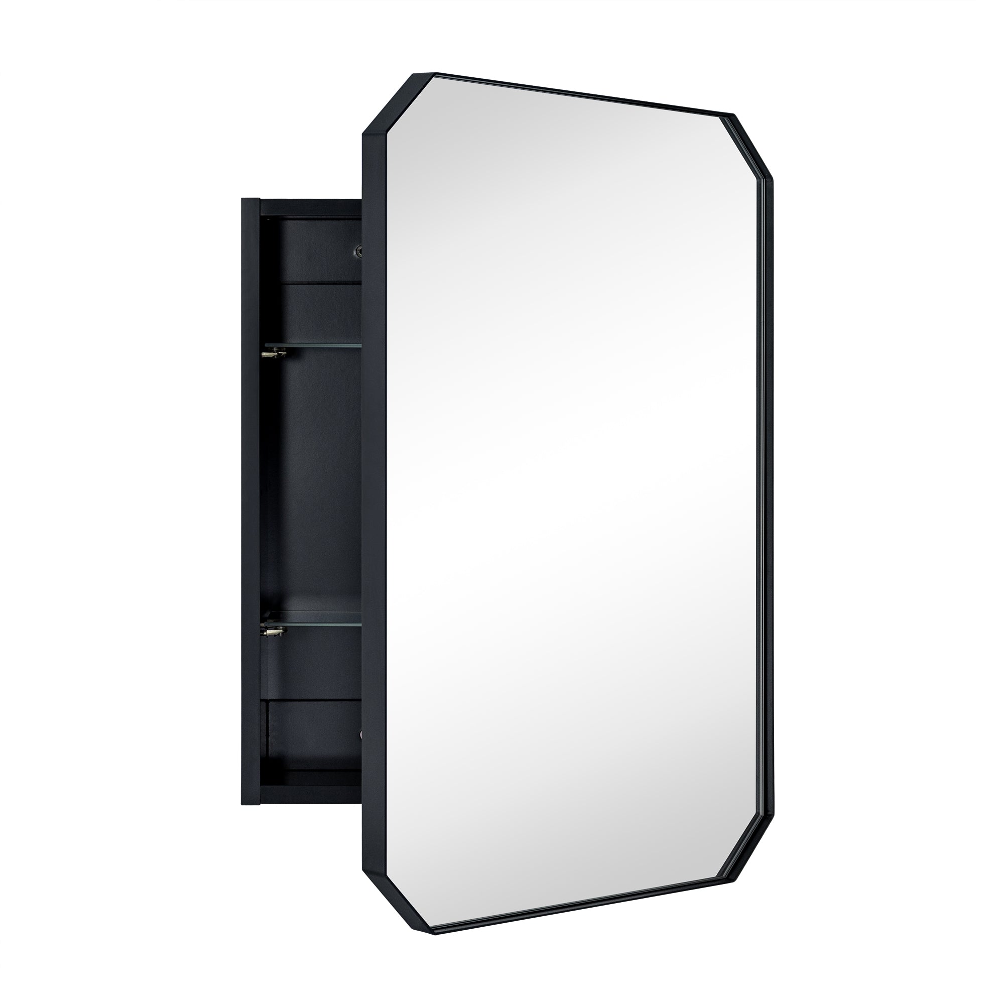 Irregular-Surface Mount Medicine Cabinet with Mirror