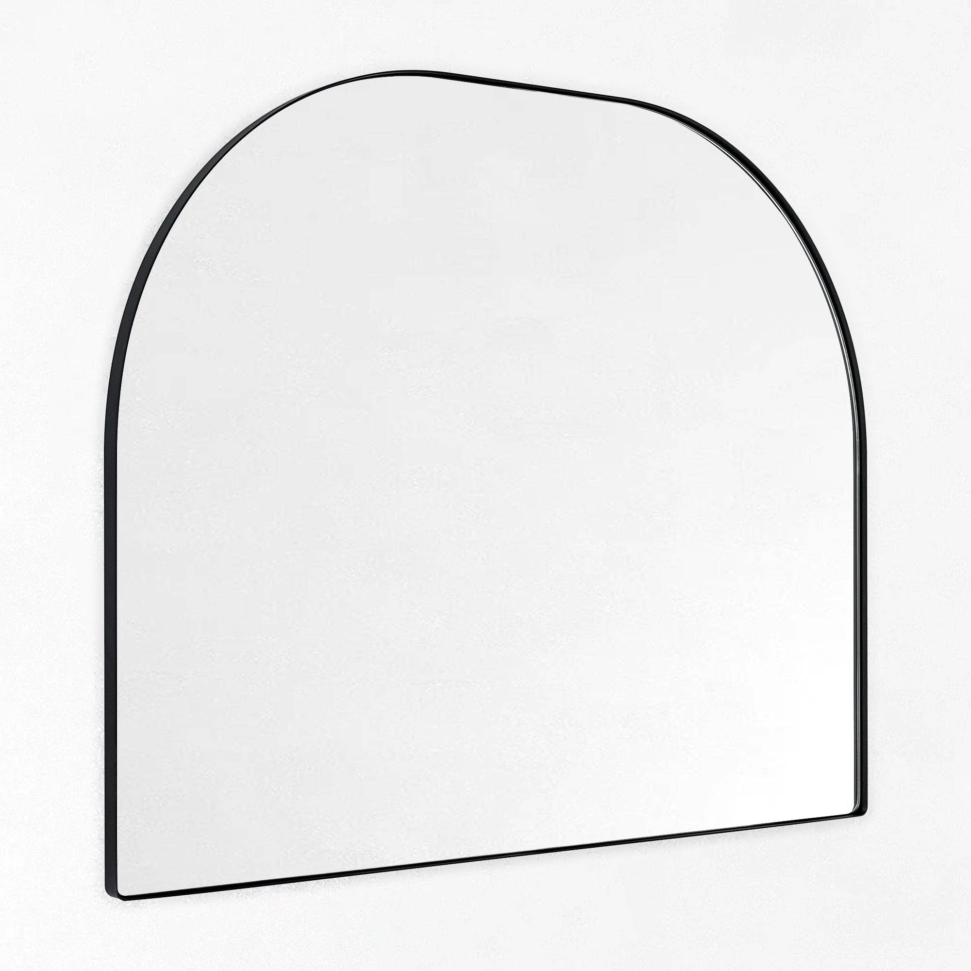 Arched Metal Framed Wall Mounted Bathroom Vanity Mirror