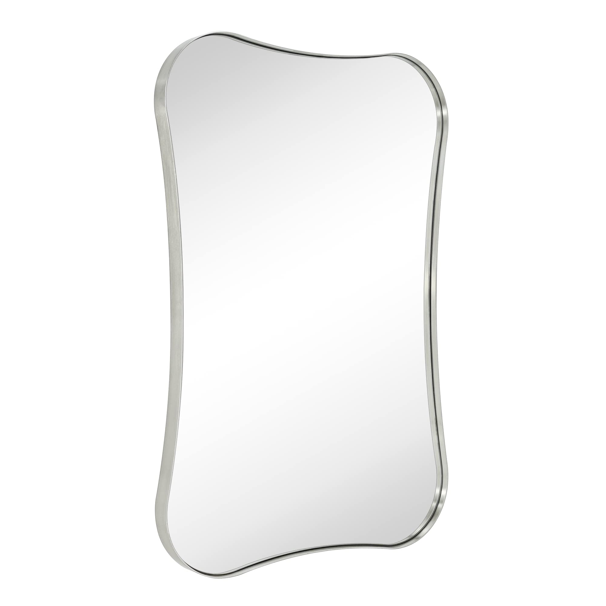 Soap Shaped Metal Framed Wall Mounted Bathroom Vanity Mirror