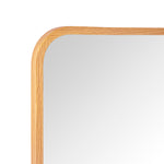 Rectangular Wood Framed Wall Mounted Bathroom Vanity Mirror