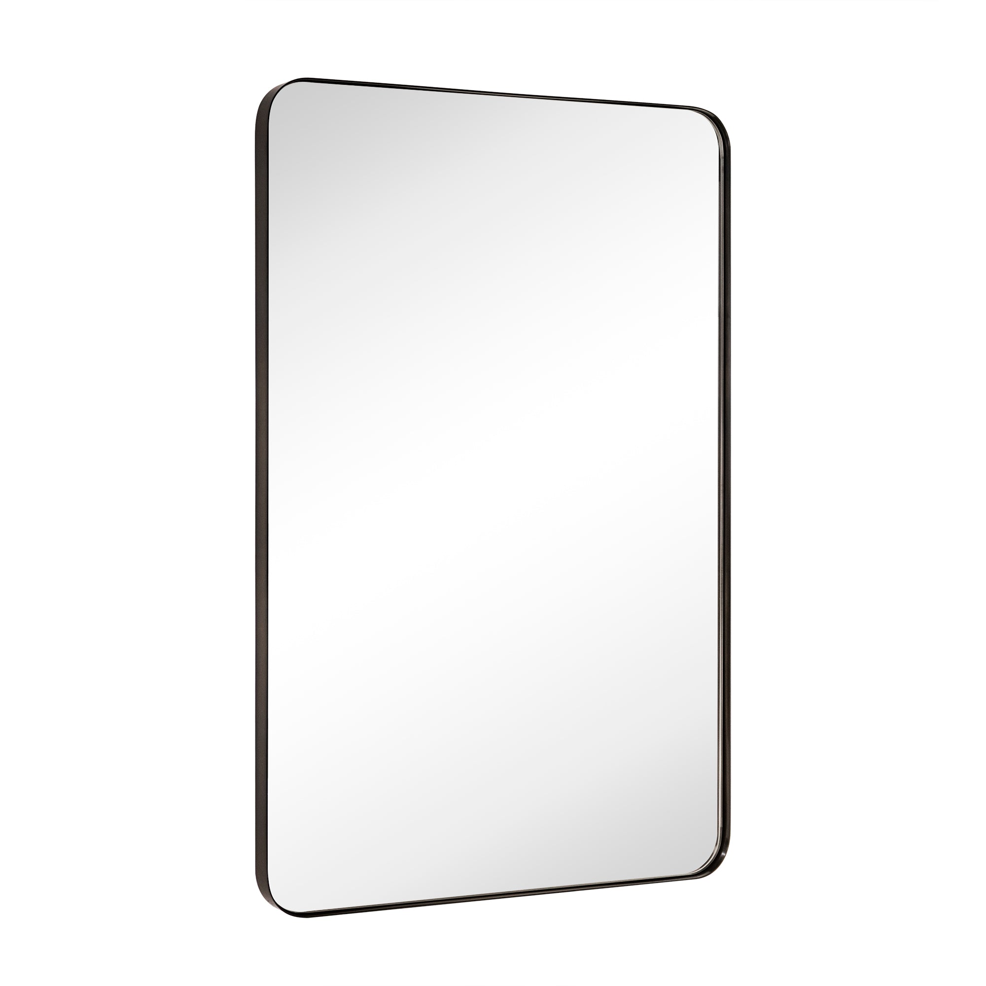 Rectangular Stainless Steel Metal Framed Wall Mounted Bathroom Vanity Mirror