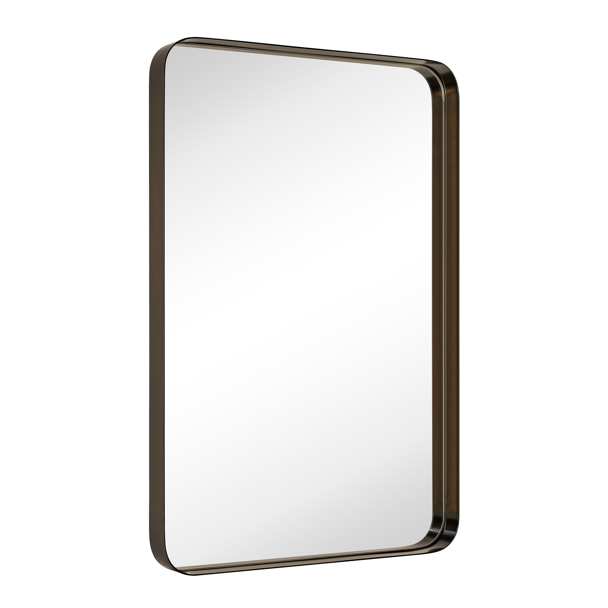 Rectangular Metal Framed Wall Mounted Bathroom Vanity Mirror