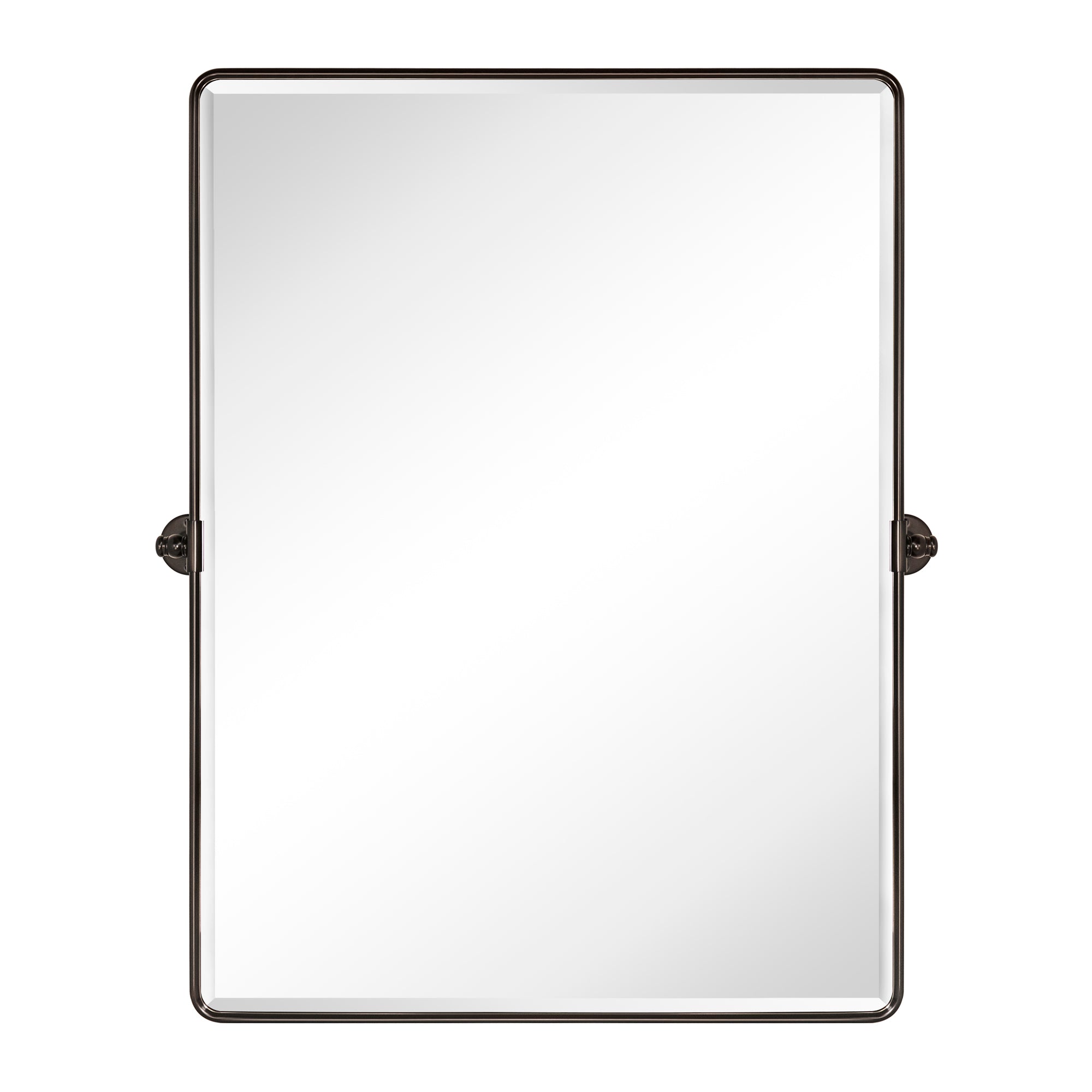 Rectangular Metal Framed Wall Mounted Bathroom Vanity Mirror