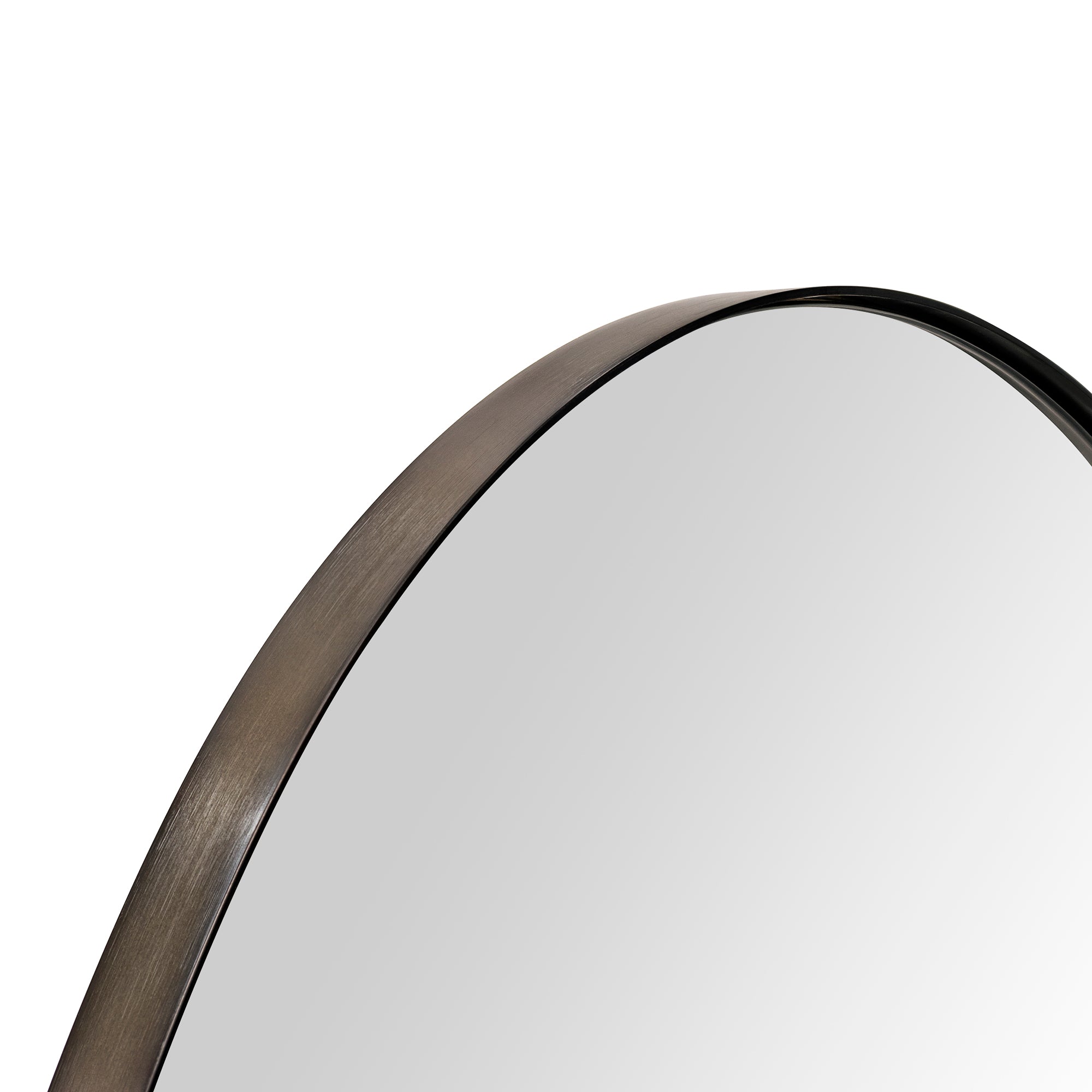 TEHOME Yolanta Circular Round Stainless Steel Framed Wall Mounted Bathroom Vanity Mirror