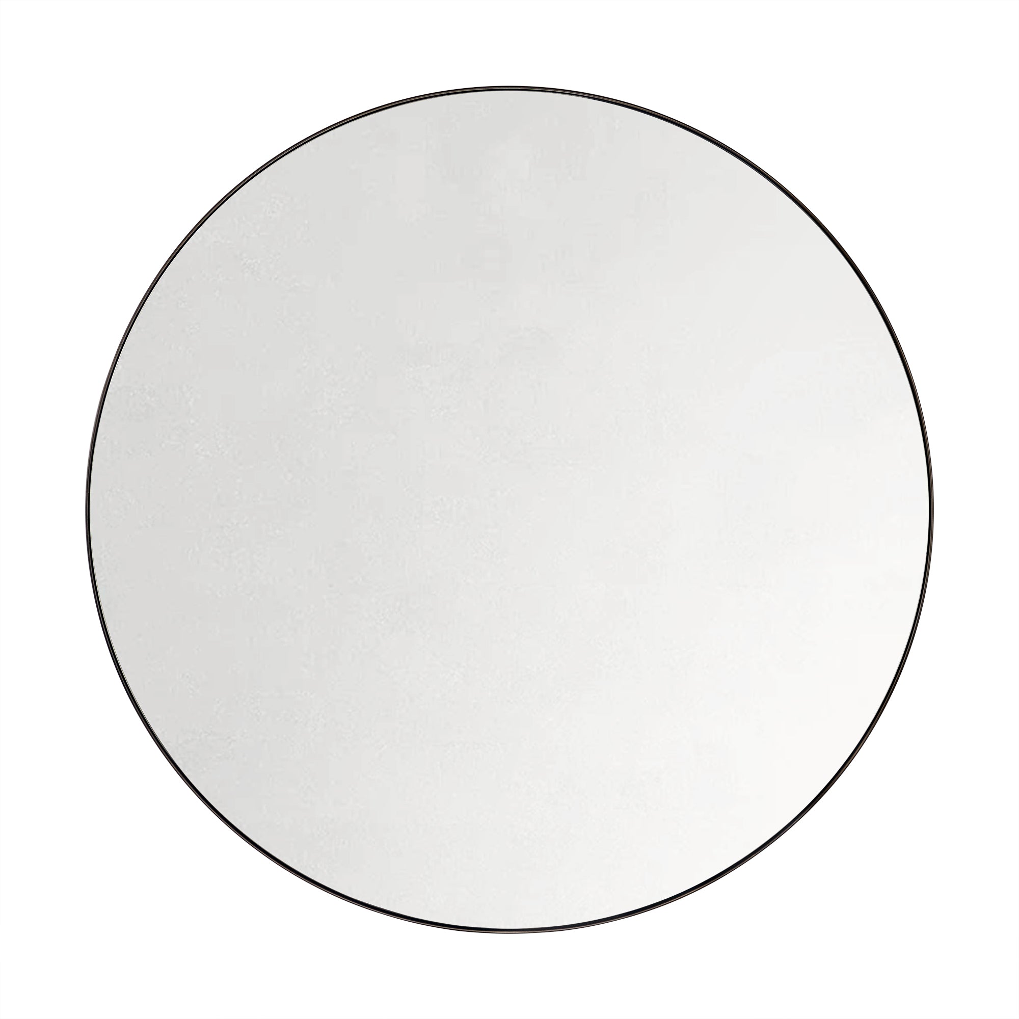 TEHOME Yolanta Circular Round Stainless Steel Framed Wall Mounted Bathroom Vanity Mirror