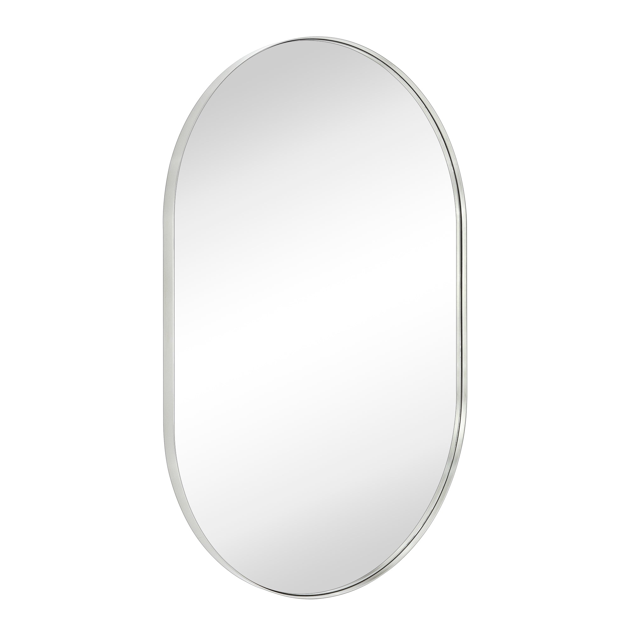 Oval Metal Framed Wall Mounted Bathroom Vanity Mirror