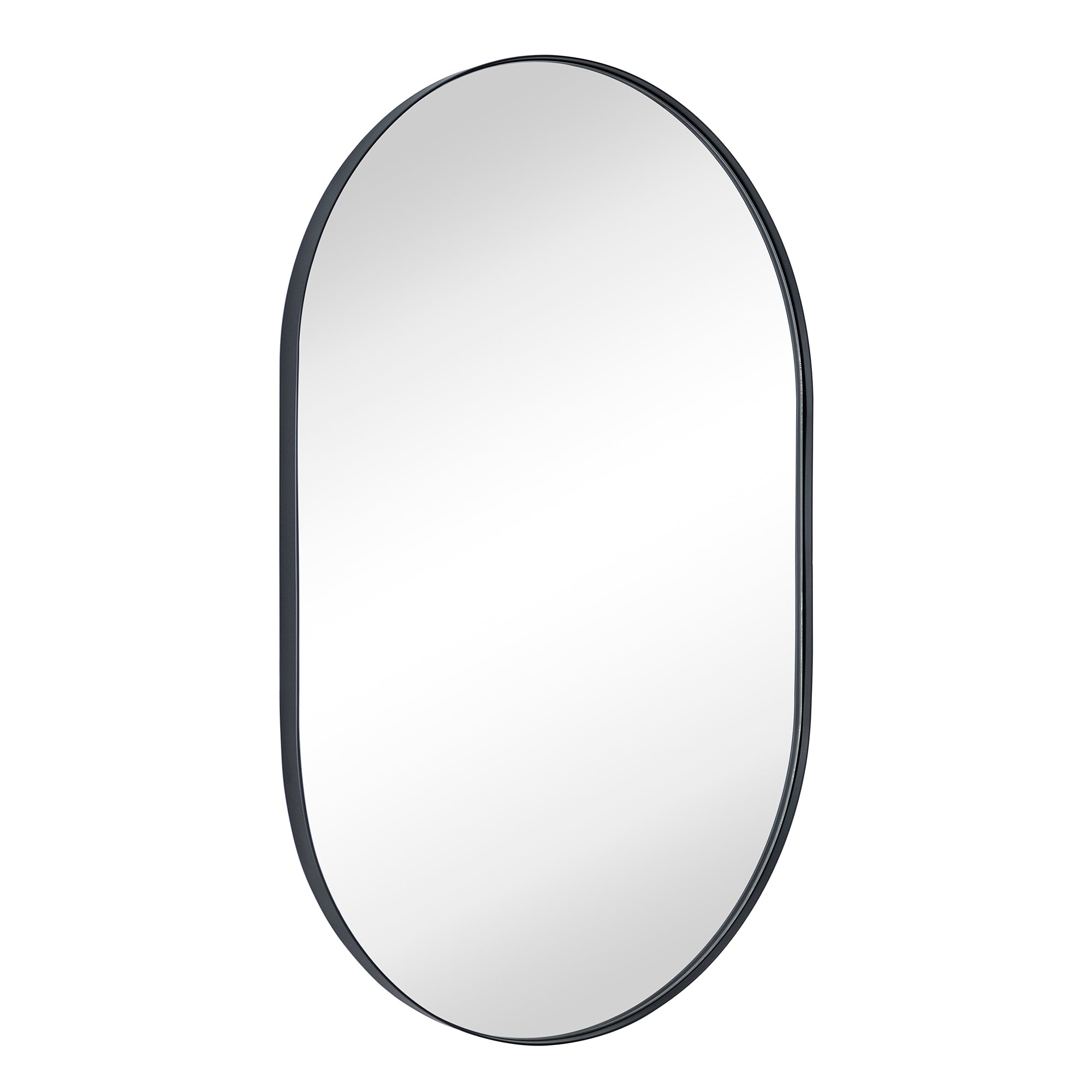 Oval Metal Framed Wall Mounted Bathroom Vanity Mirror