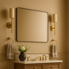 Petalyn Modern Rectangle Floor Mirrors with Rounded Corners,30X60"