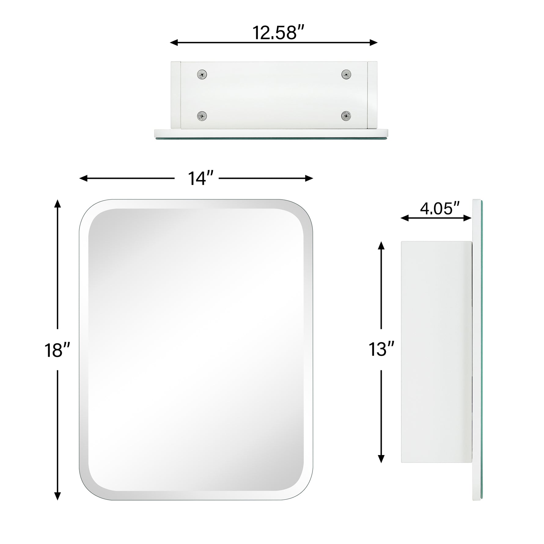 Frameless Medicine Cabinet