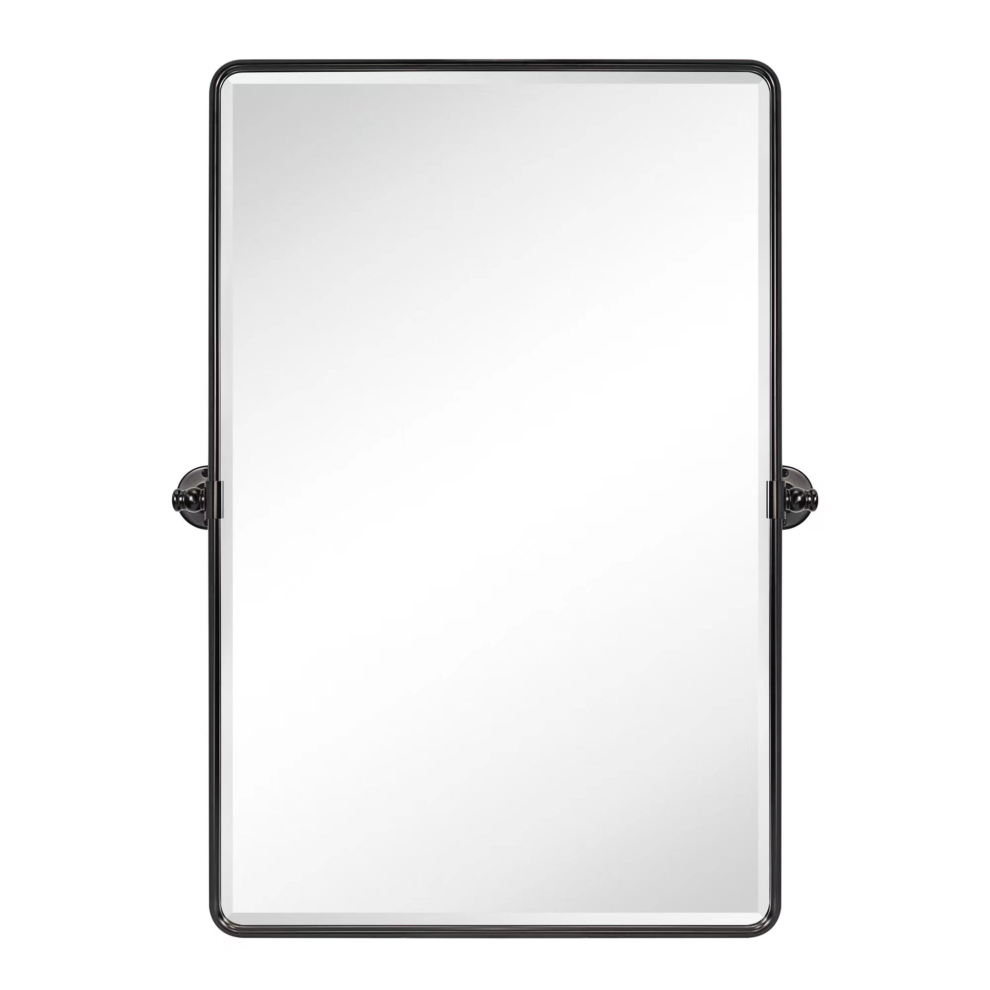 Rectangular Metal Framed Wall Mounted Bathroom Vanity Mirror