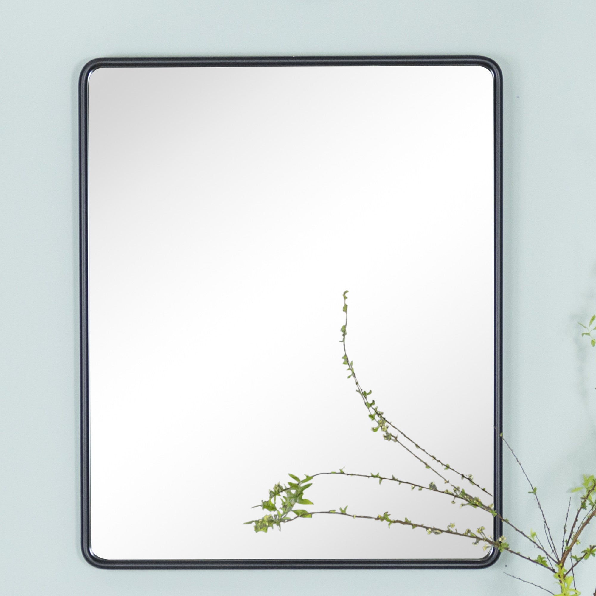 Rectangle Framed Wall Mounted Bathroom Vanity Mirror