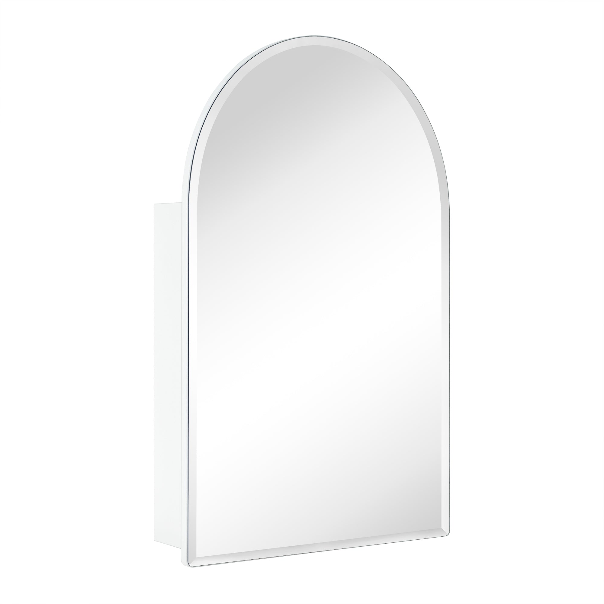  Arched Recess and Surface Mount Frameless Medicine Cabinet with Mirror