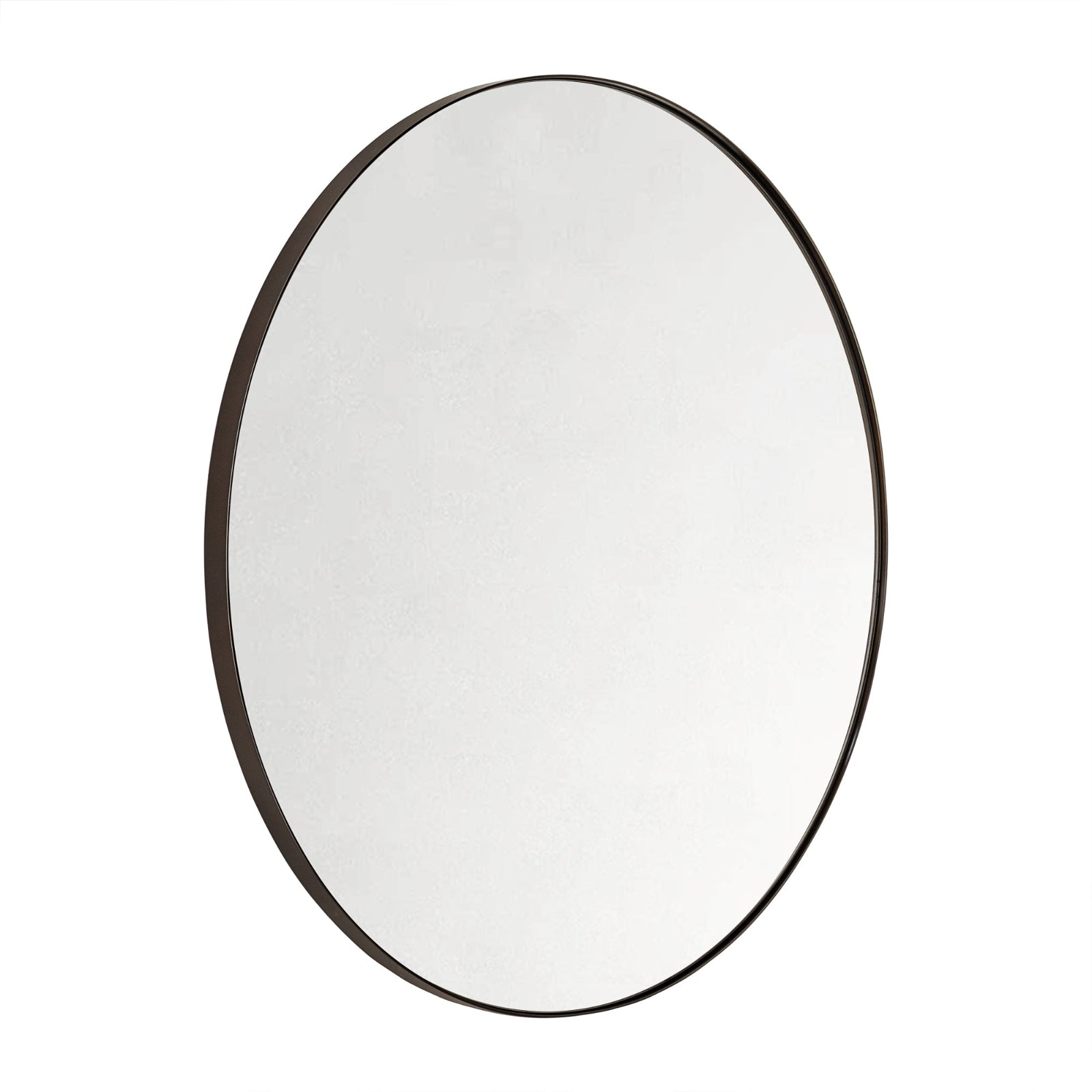 TEHOME Yolanta Circular Round Stainless Steel Framed Wall Mounted Bathroom Vanity Mirror