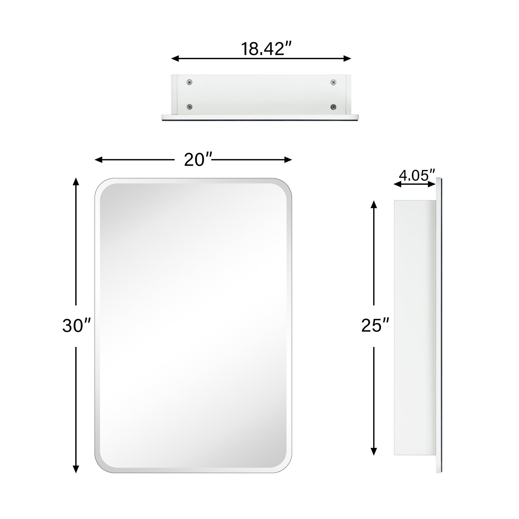 Frameless Medicine Cabinet