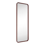 Rectangular Wood Framed Wall Mounted Bathroom Vanity Mirror