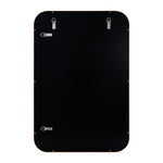 Rectangular Wood Framed Wall Mounted Bathroom Vanity Mirror