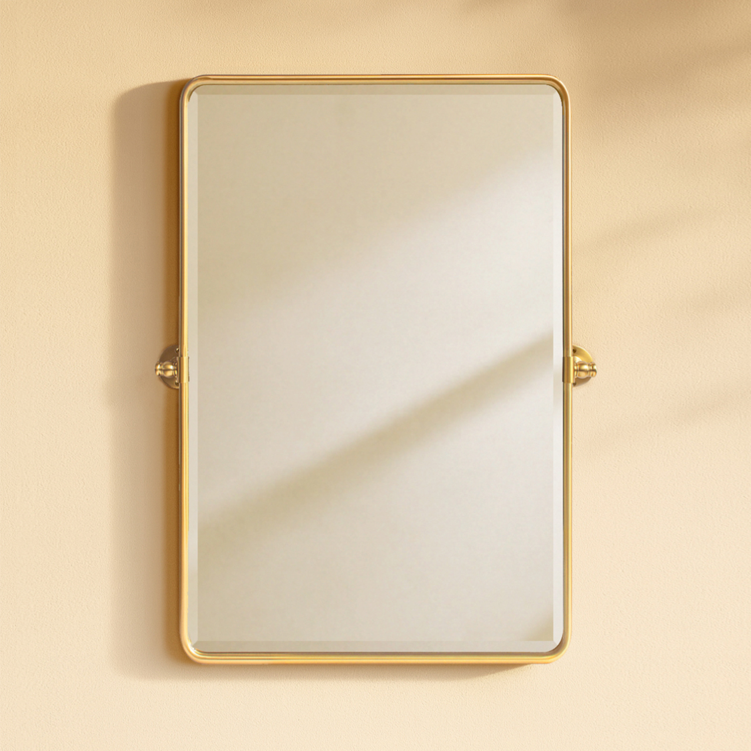 Woodvale Farmhouse Rectangle Bathroom Pivot Mirrors