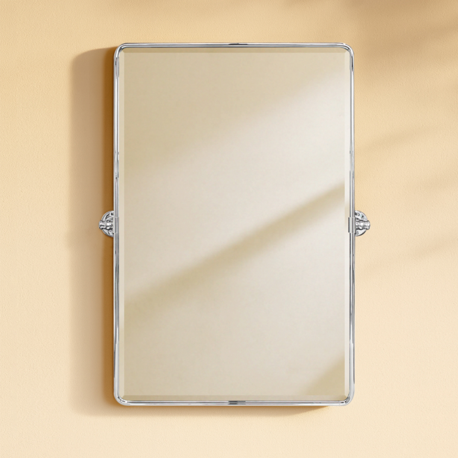 Woodvale Farmhouse Rectangle Bathroom Pivot Mirrors