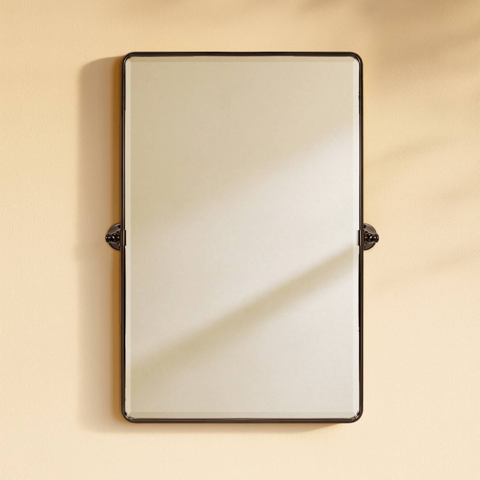 Woodvale Farmhouse Rectangle Bathroom Pivot Mirrors