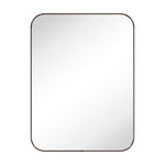 Rounded Rectangular Framed Wall Mounted Bathroom Vanity Mirror